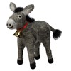 Donkey And Bell Critter - Wool, Polyester, Metal, Ribbon