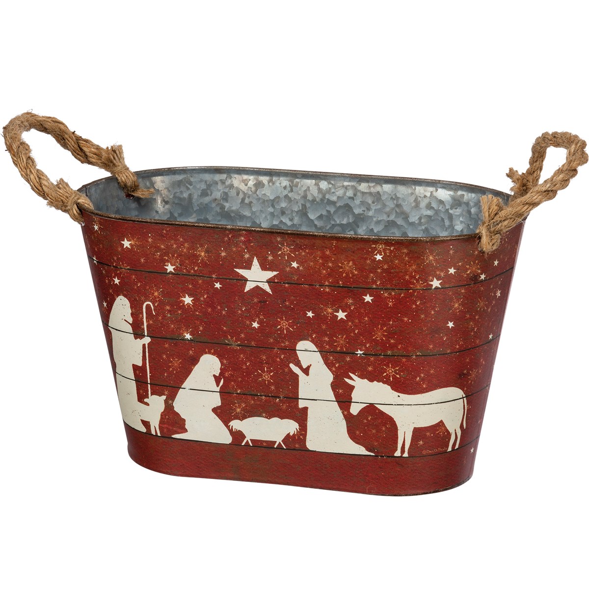 For Unto Us A Child Is Born Bucket Set - Metal, Paper