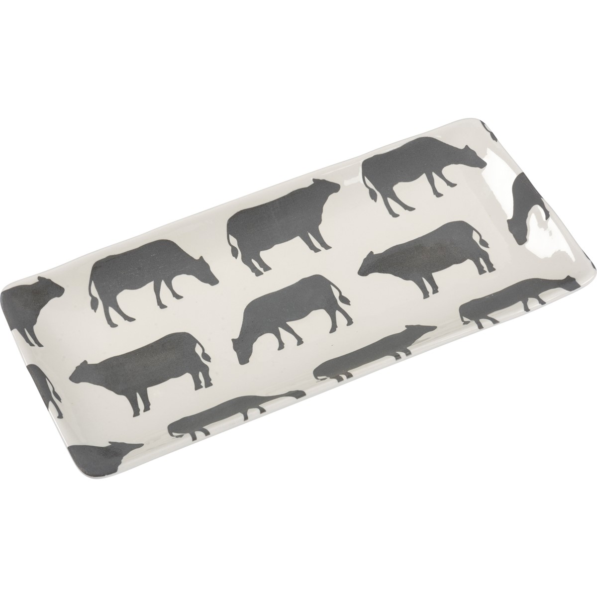 Cows Rectangular Platter - Stoneware