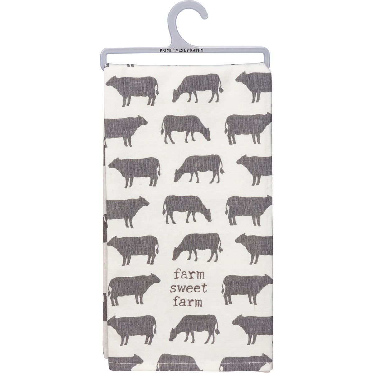 Farm Sweet Farm Cow Kitchen Towel - Cotton, Linen