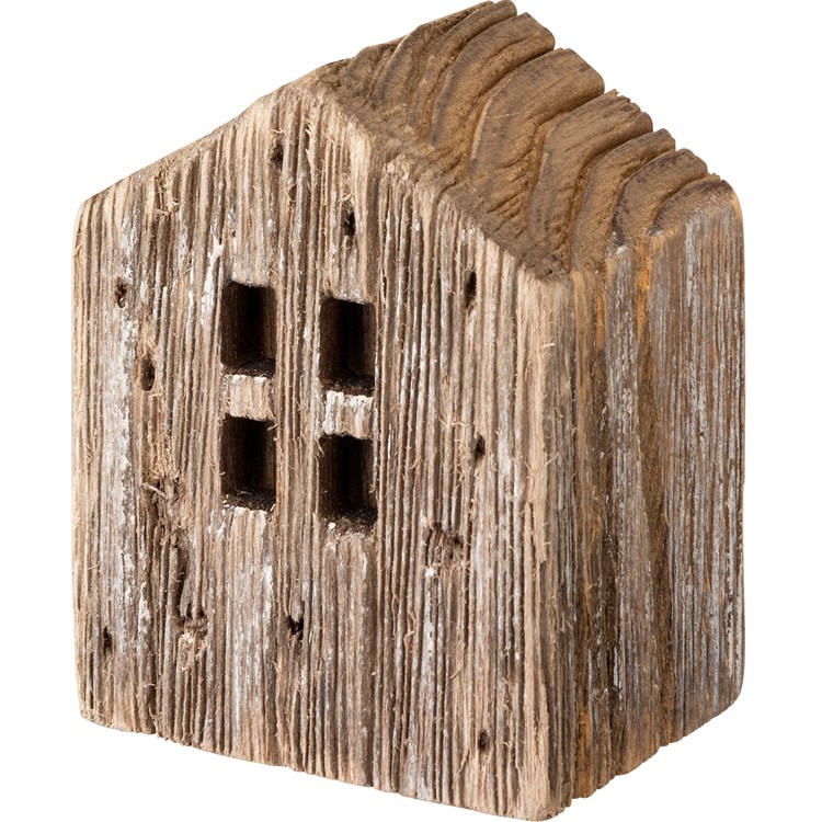 Sitter Set - Rustic Houses - 2" x 5" x 1.50", 3" x 2" x 1.50", 2.25" x 2.75" x 1.50" - Wood