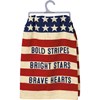 Bold Stripes Bright Stars Kitchen Towel - Cotton