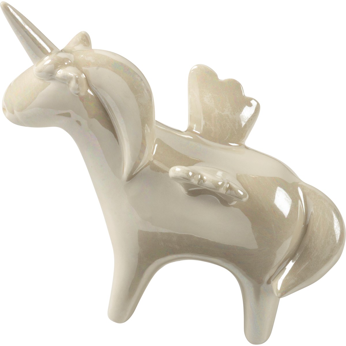 Figurine - Lg Unicorn - 6" x 5.75" x 2.25" - Ceramic