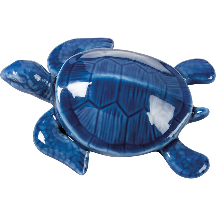 Large Sea Turtle Figurine - Ceramic