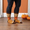 Pumpkin Spice And Chill Socks - Cotton, Nylon, Spandex