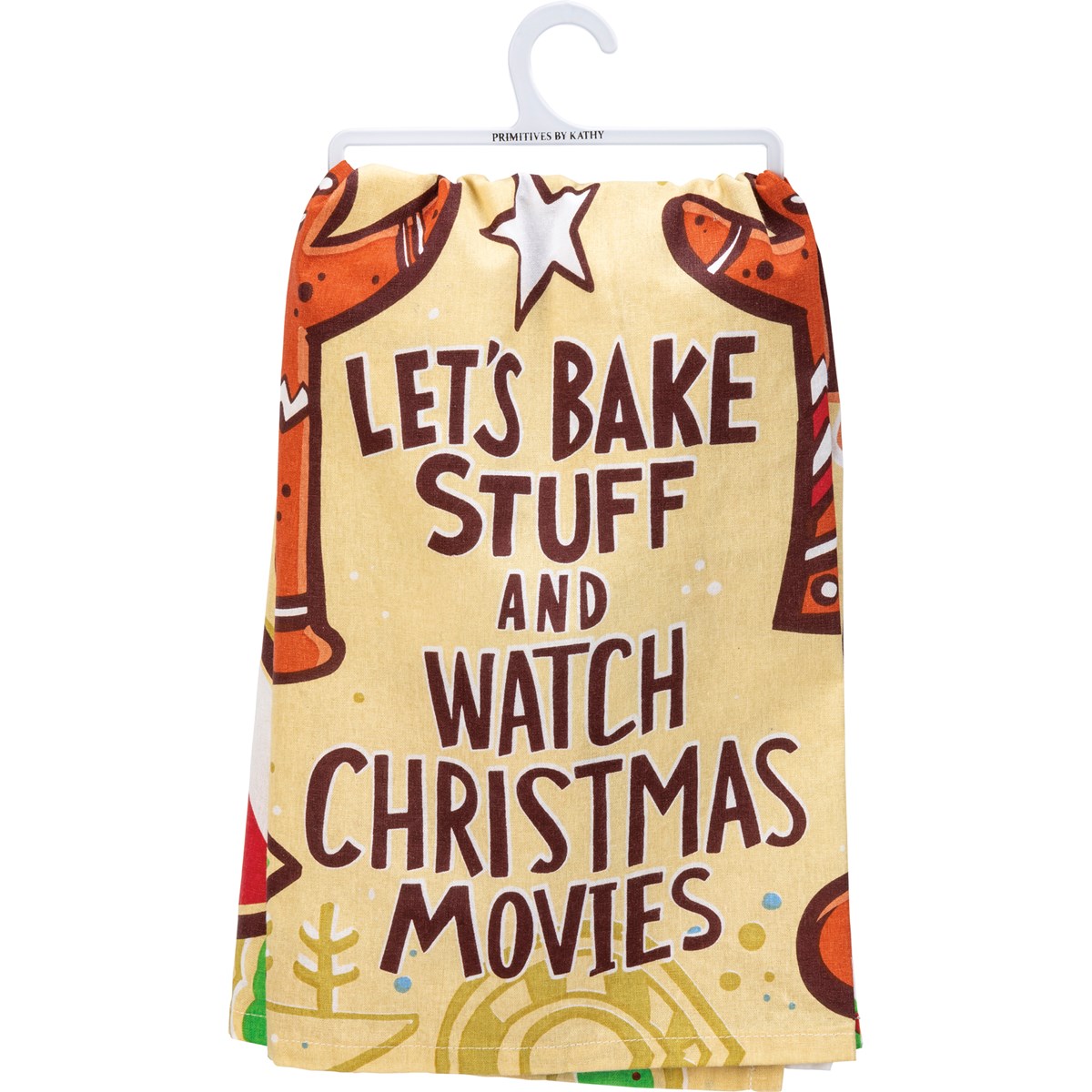 Let's Bake Stuff And Watch Movies Kitchen Towel - Cotton