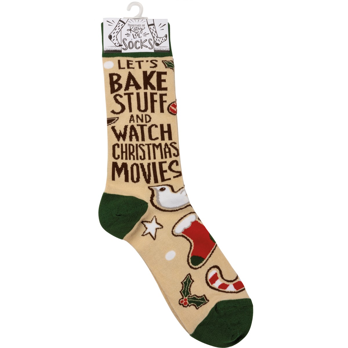 Let's Bake Stuff And Watch Movies Socks - Cotton, Nylon, Spandex