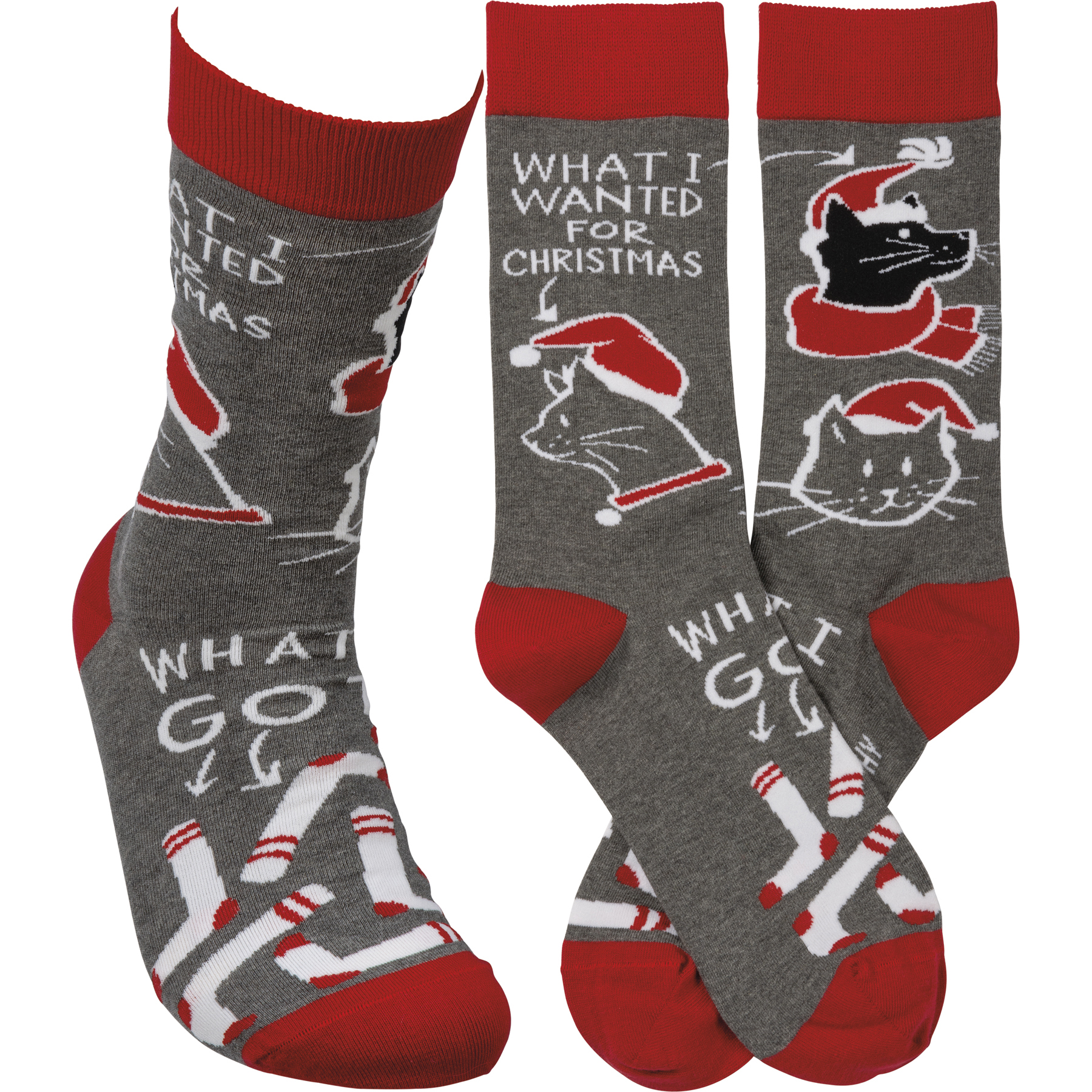 What I Wanted For Christmas Cat Socks Primitives By Kathy