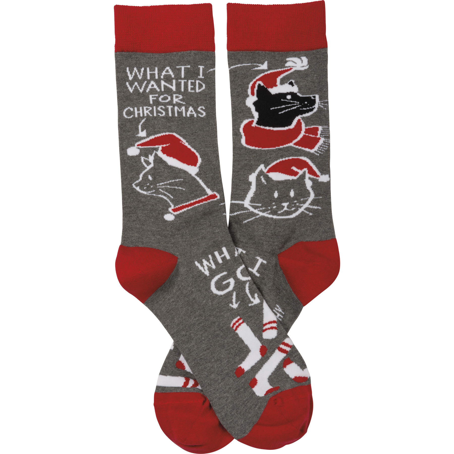 What I Wanted For Christmas Cat Socks Primitives By Kathy