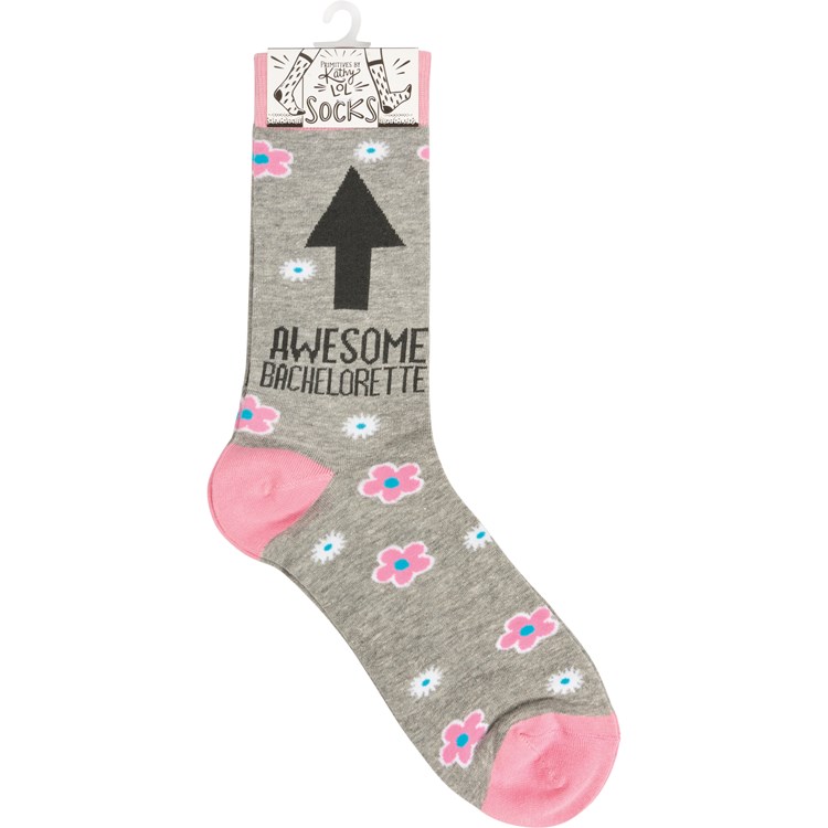 Awesome Bachelorette Socks - Cotton, Nylon, Spandex
