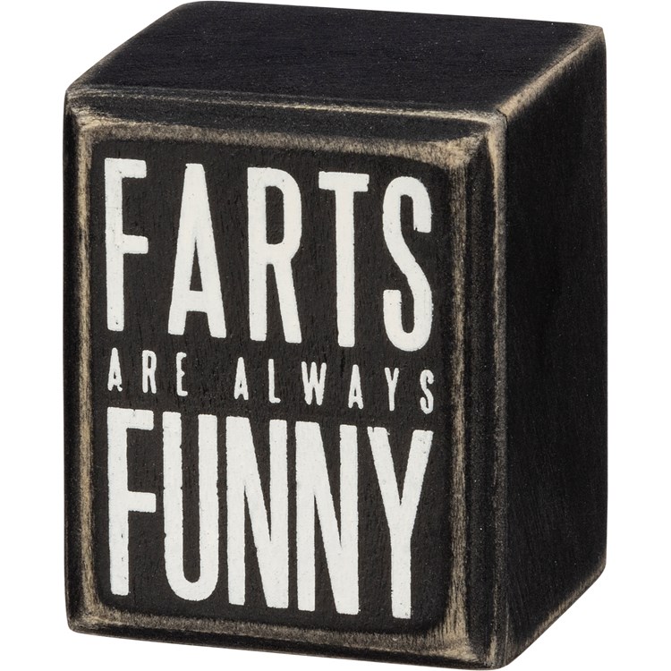 Always Funny Box Sign - Wood