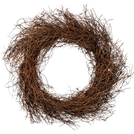 Angel Vine Large Wreath - Natural Foliage, Wire