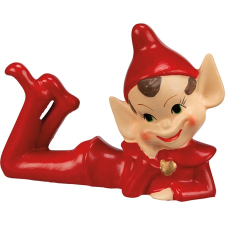 Figurine - Boy Elf - 5" x 3.50" x 2" - Resin