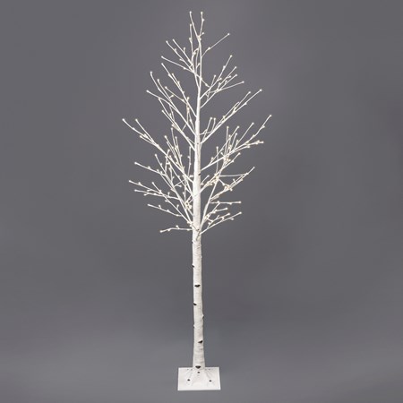 Tree Lg - White Birch - 46" Diameter x 96", 16' Cord - Plastic, Cord, Lights