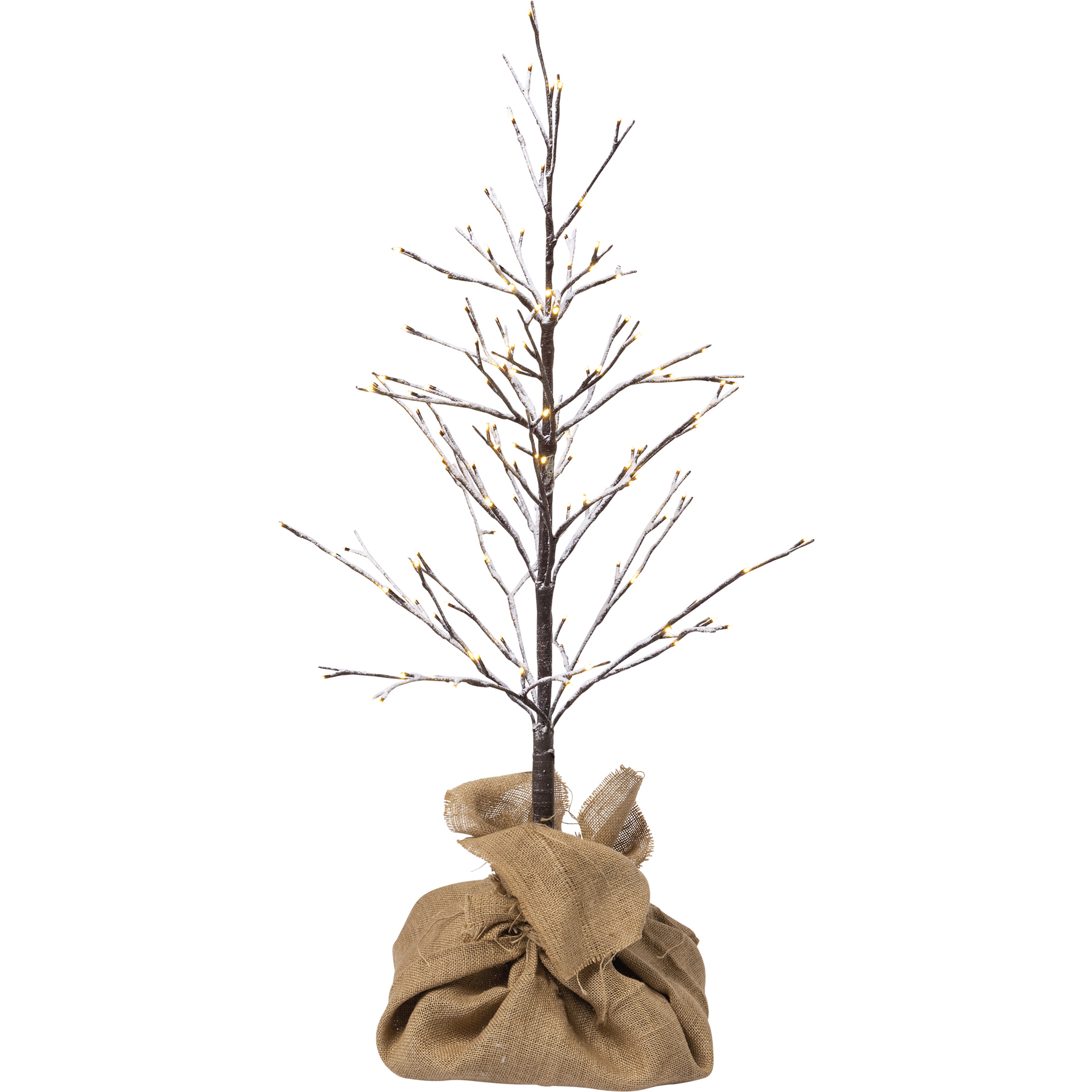 Tree Sm Snowy Christmas Twig & Wire Lights Collection Primitives