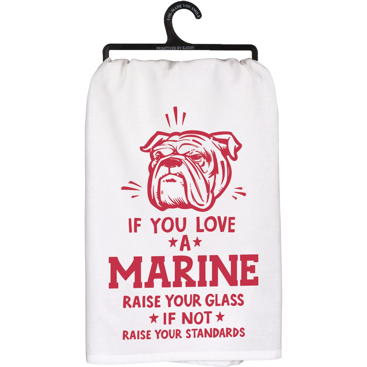 Kitchen Towel - If You Love A Marine - 28" x 28" - Cotton