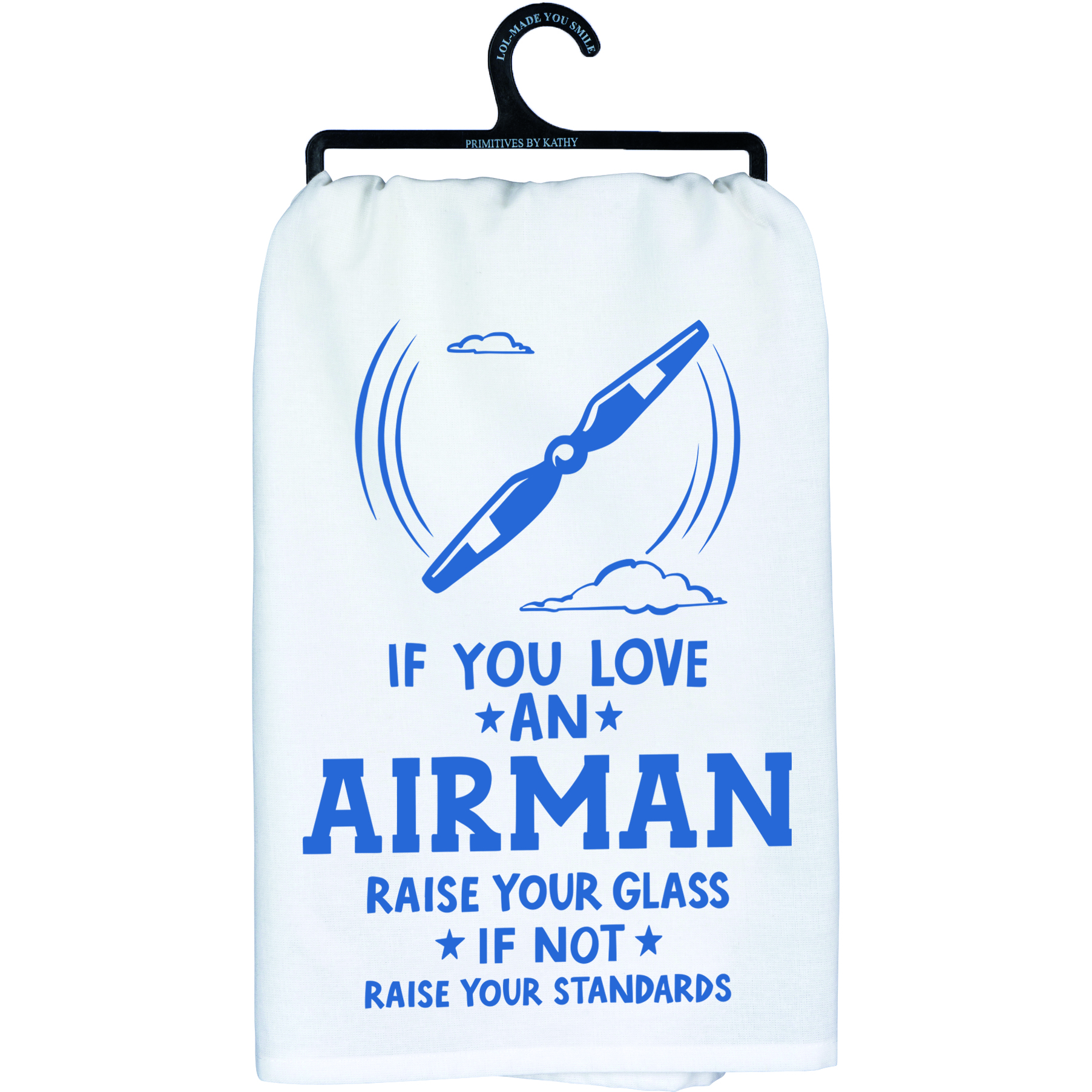 FREE SHIPPING RAISE YOUR GLASS FUNNY TOWELS IF YOU LOVE AN AIRMAN 