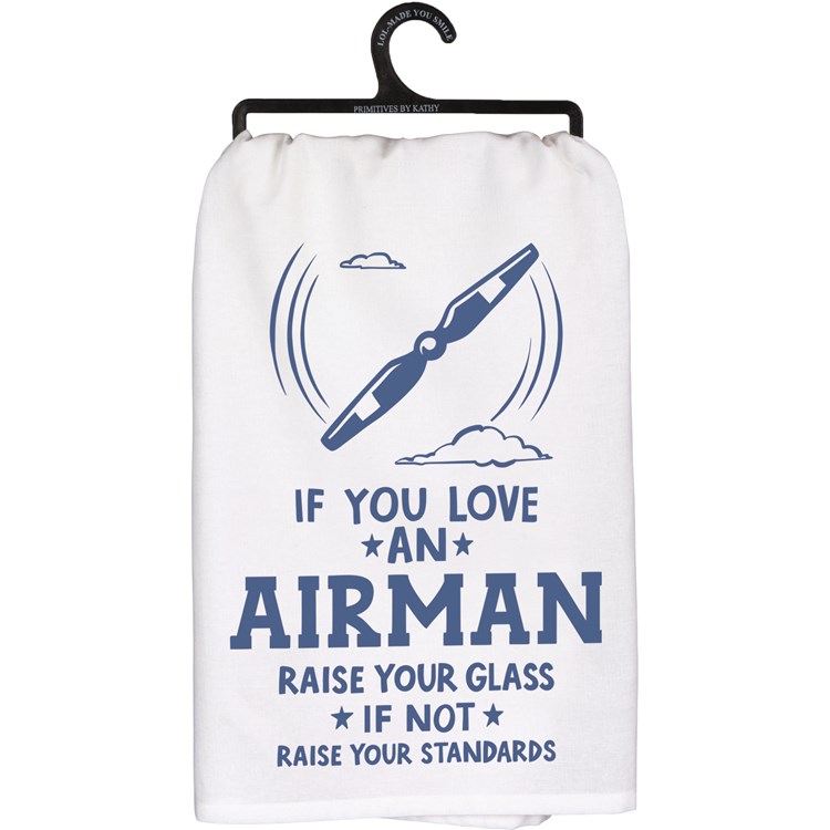 If You Love An Airman Kitchen Towel - Cotton