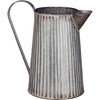 Pitcher - Ribbed Sides - 10" x 10.25" x 6.50" - Metal