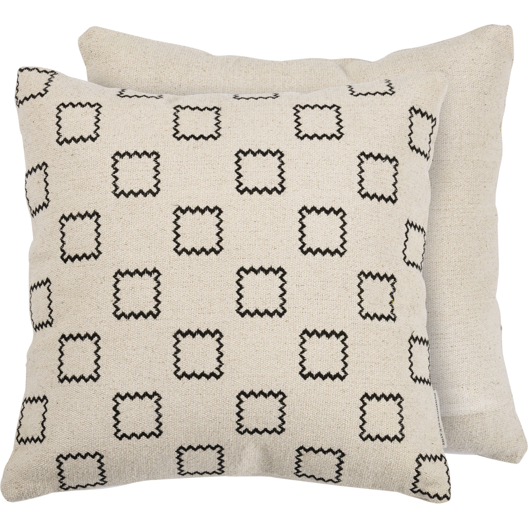 black square pillows