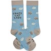 Socks - Cat Lady - One Size Fits Most - Cotton, Nylon, Spandex