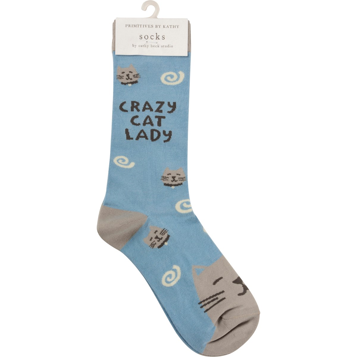 Cat Lady Socks - Cotton, Nylon, Spandex