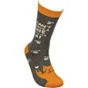 Socks - Date With My Cat - One Size Fits Most - Cotton, Nylon, Spandex