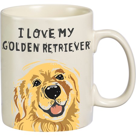 Mug - Golden Retriever - 20 oz., 5.25" x 3.50" x 4.50" - Stoneware