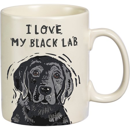 Black Lab Mug - Stoneware
