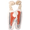 Dog Toy - Sneaker - 3.75" x 7.25" x 2" - Canvas, Rope