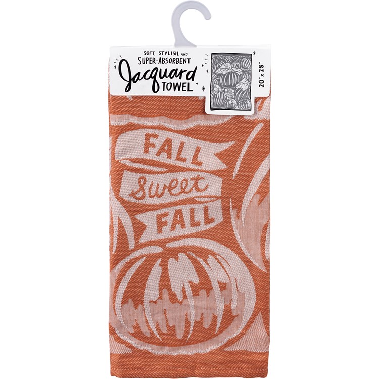 Fall Sweet Fall Pumpkins Kitchen Towel - Cotton