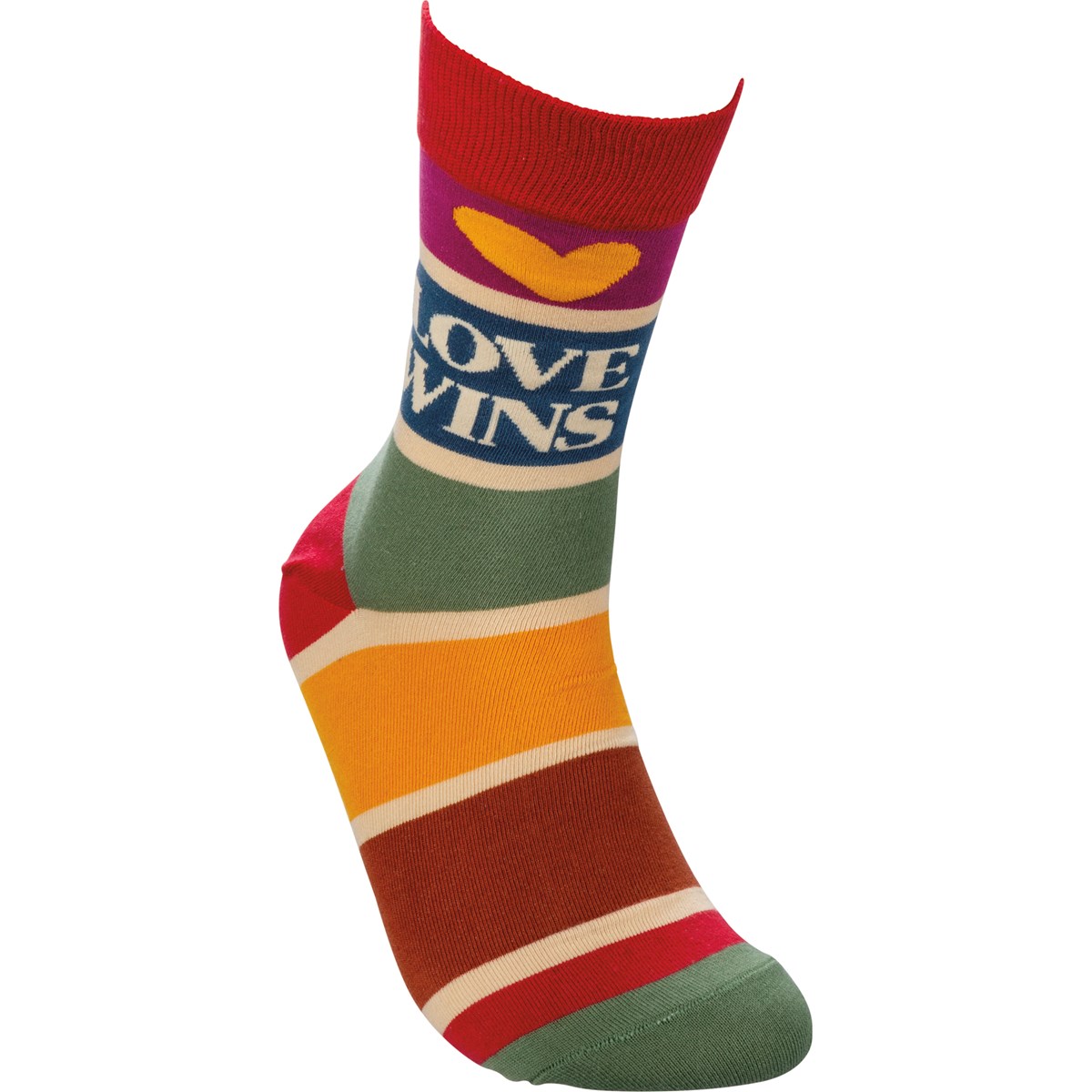 Socks - Love Wins - One Size Fits Most - Cotton, Nylon, Spandex