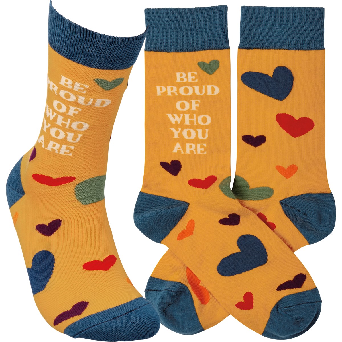 Socks - Be Proud Of Who You Are - One Size Fits Most - Cotton, Nylon, Spandex