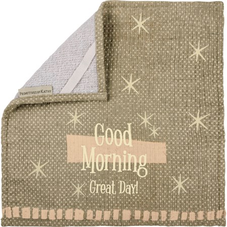 Good Morning Washcloth - Cotton, Terrycloth