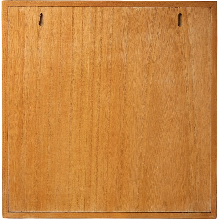 Wall Game - Parcheesi - 16" x 16" x 1" - Wood, Plastic, Cotton
