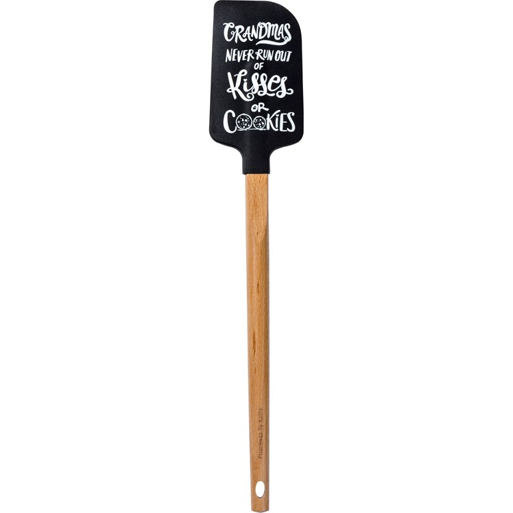 Kisses Or Cookies Spatula - Silicone, Wood
