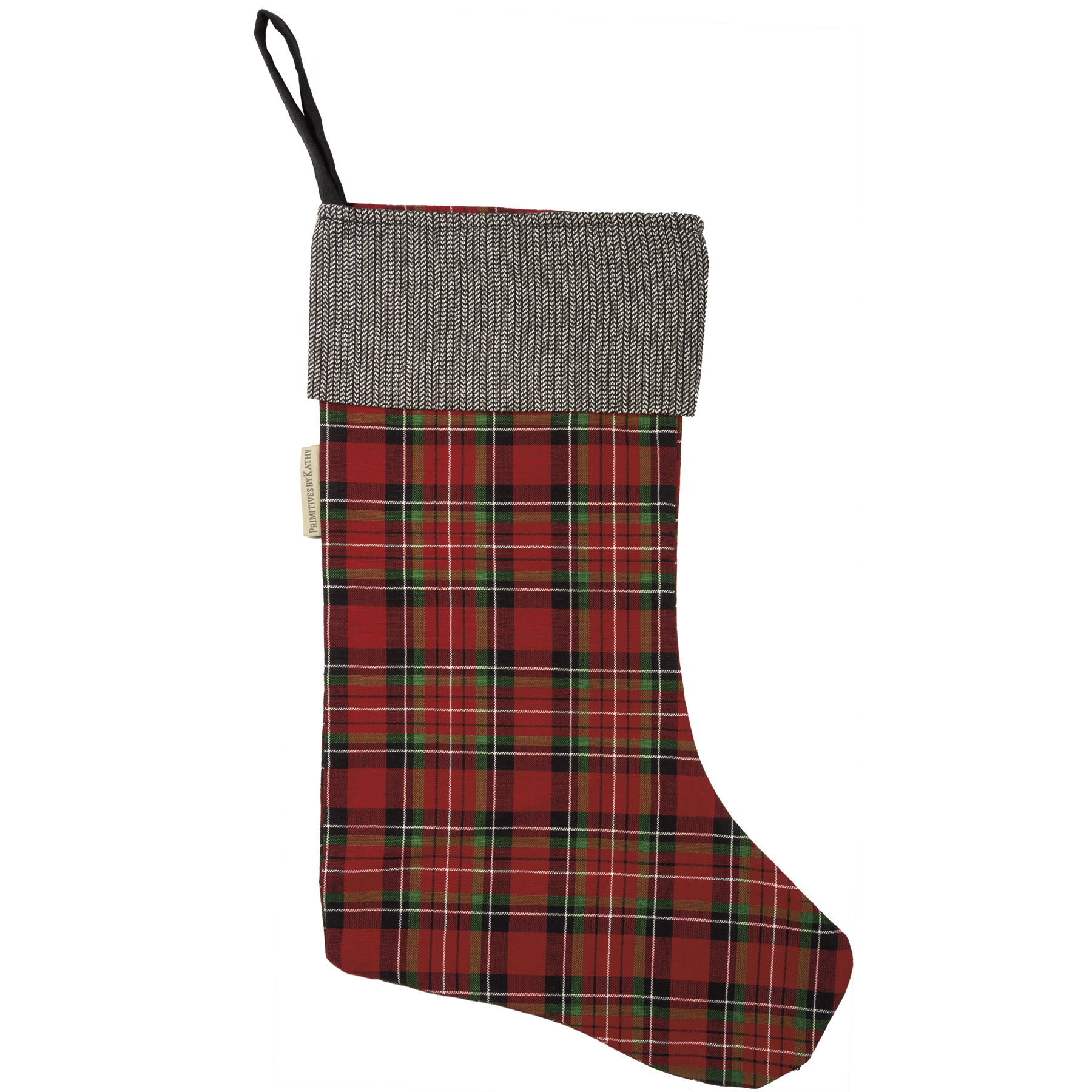 Red Plaid Stocking | Primitives By Kathy
