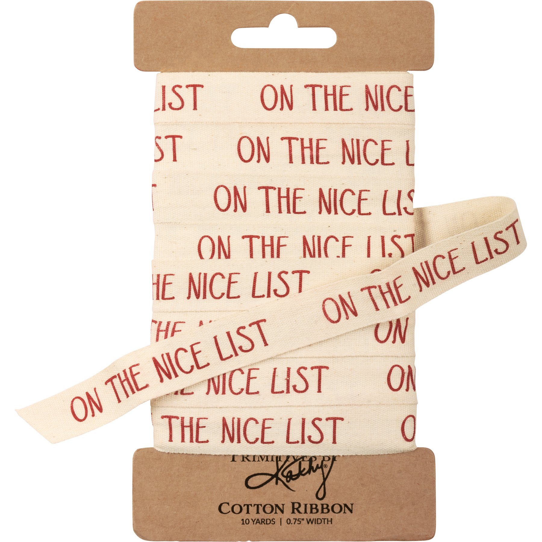 On The Nice List Ribbon | Primitives By Kathy