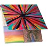 Stationery Set - Rainbow - Box: 8" x 9.50" x 0.75" - Paper, Metal, Wood