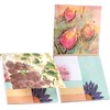 Stationery Set - Botanical - Box: 8" x 9.50" x 0.75" - Paper, Metal, Wood