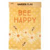 Bee Happy Garden Flag - Polyester