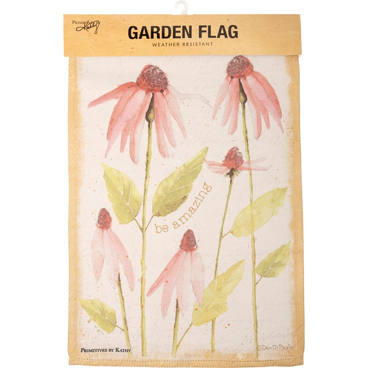 Be Amazing Garden Flag - Polyester