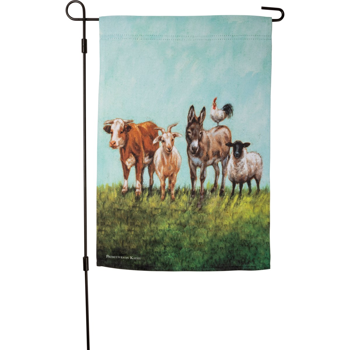 Animal Family Garden Flag - Polyester