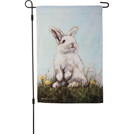 Garden Flag - Baby Bunny - 12" x 18" - Polyester