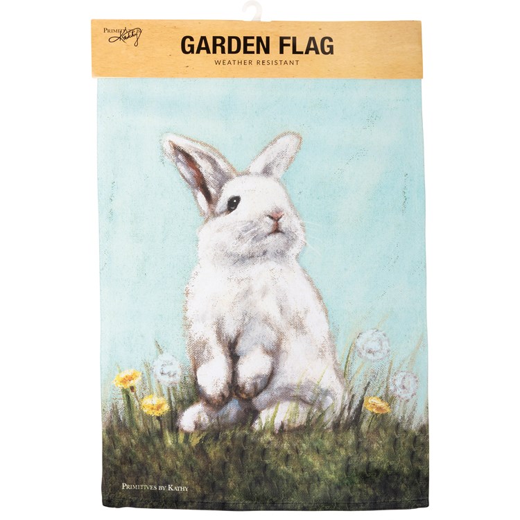 Rabbit Garden Flag - Polyester