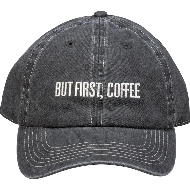 But First Coffee Baseball Cap - Cotton, Metal