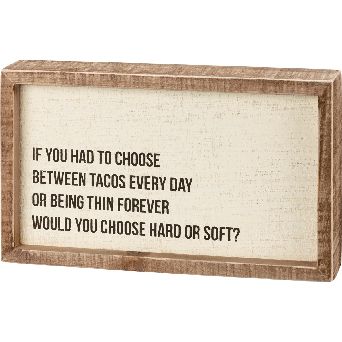 Hard Or Soft Inset Box Sign - Wood