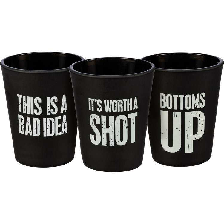 Bottoms Up Shot Glass Set - Glass