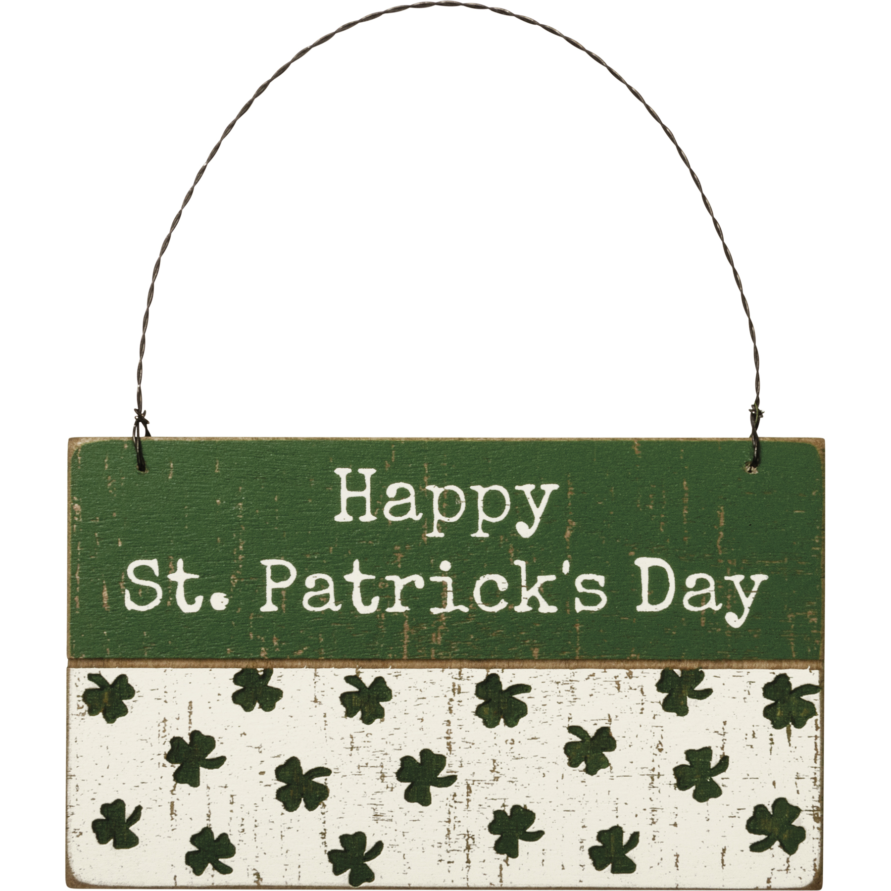 St Patrick Themed Signs ~ Kiss Me I'm Irish ~ Eat Drink ~ Ornament Peg Hanger 2p 