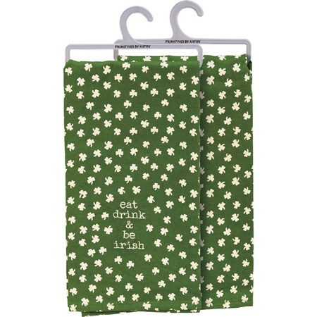 Kitchen Towel - Eat Drink & Be Irish - 20" x 26" - Cotton, Linen